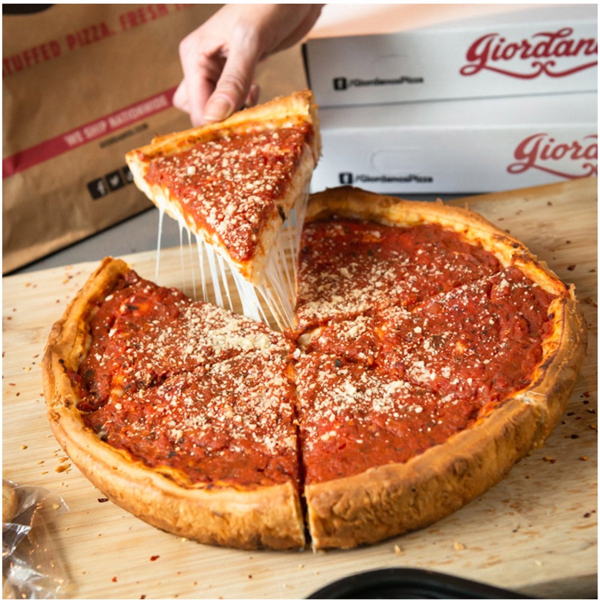Giordano's Chicago Frozen 10-inch Deep Dish Stuffed Pizza, 3-Pack