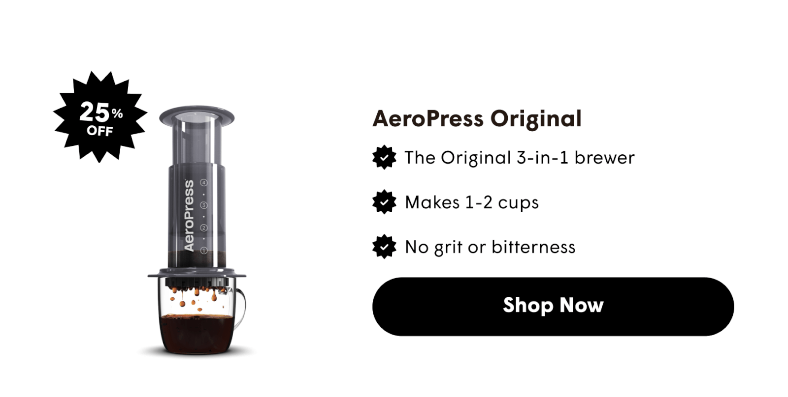AeroPress XL | Extra large brewer makes 2-4 cups  Brew & clean in 2 minutes  CW cludes 20 or Tritan™ carafe 