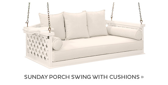 Sunday Porch Swing with Cushions
