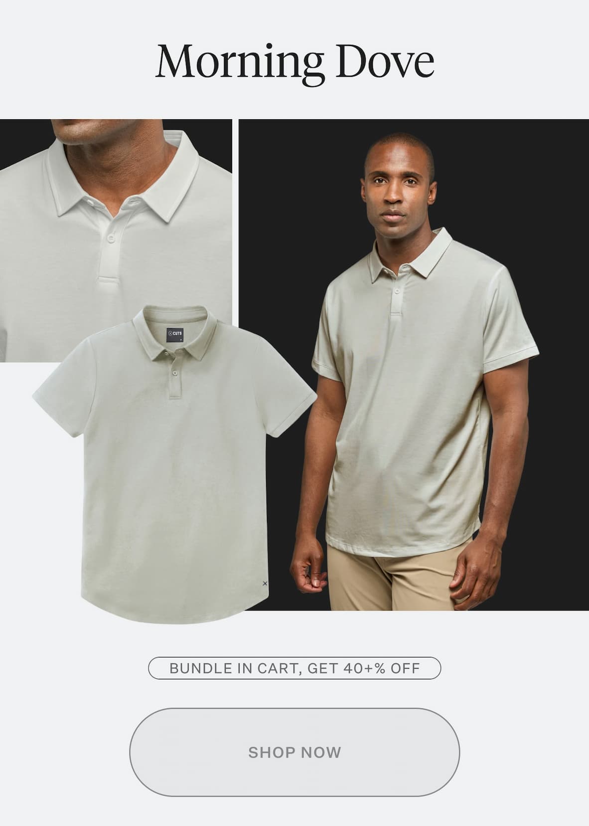 AO Polo in Morning Dove