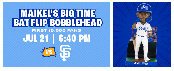 Maikel's Big Time Bat Flip Bobblehead - July 21 - Get Tickets
