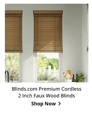 Blinds.com Premium Cordless 2 Inch Faux Wood Blinds | Shop Now >