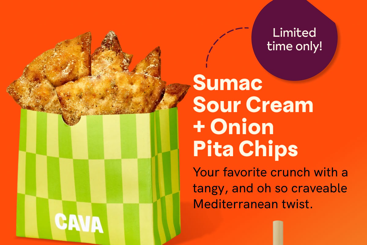 Sumac Sour Cream + Onion Pita Chips