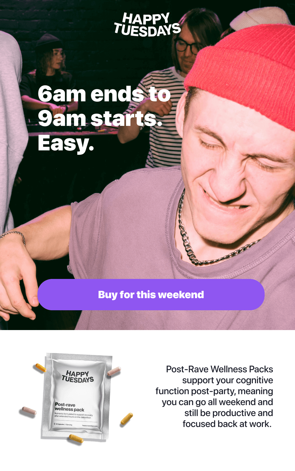 6am ends to 9am starts. Easy.