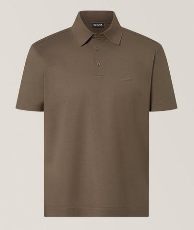 ZEGNA - Embroidered 232 Cotton Polo Shirt