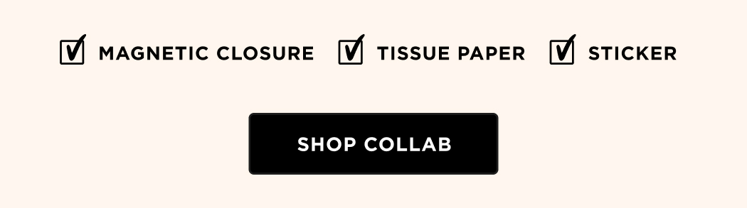 MAGNETIC CLOSURE TISSUE PAPER STICKER SHOP COLLAB