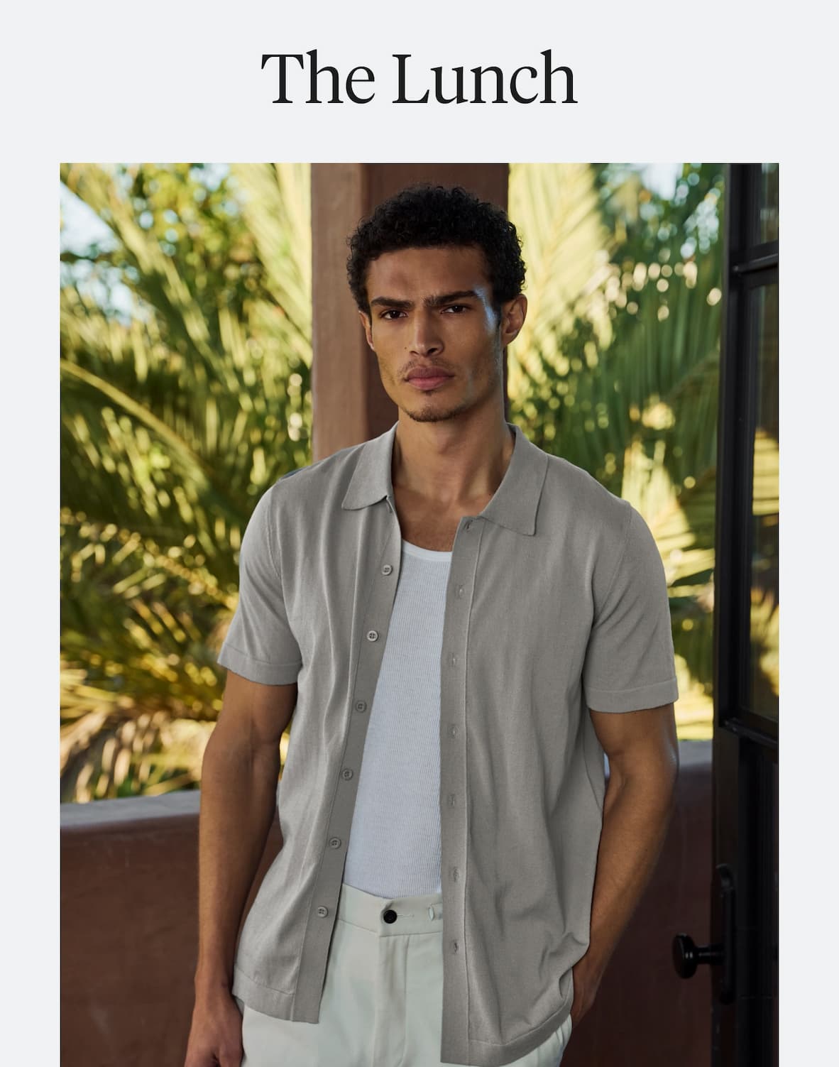 The Lunch - Riviera Knit Button Up