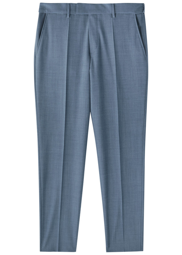 BOSS Slim-leg stretch-cotton trousers
