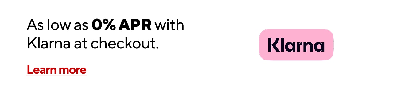 0% APR when you purchase with Klarna