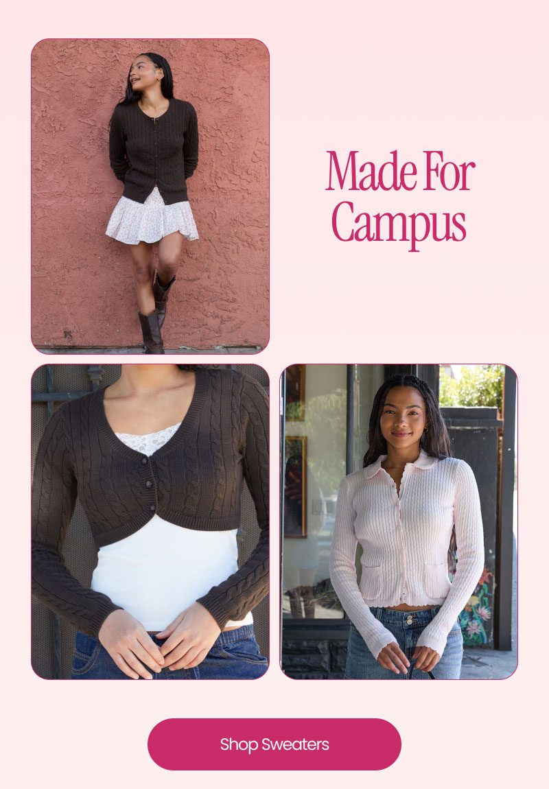 Made For Campus | Shop Sweaters