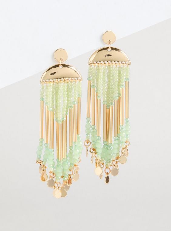 Beaded Fringe Earring
