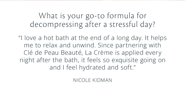 What is your go-to formula for decompressing after a stressful day?