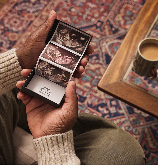 Personalised First Father's Day Baby Scan Photo Token