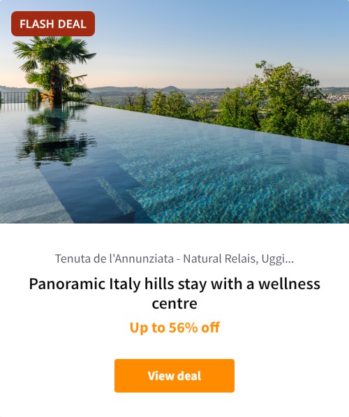 Panoramic Italy hills stay with a wellness centre