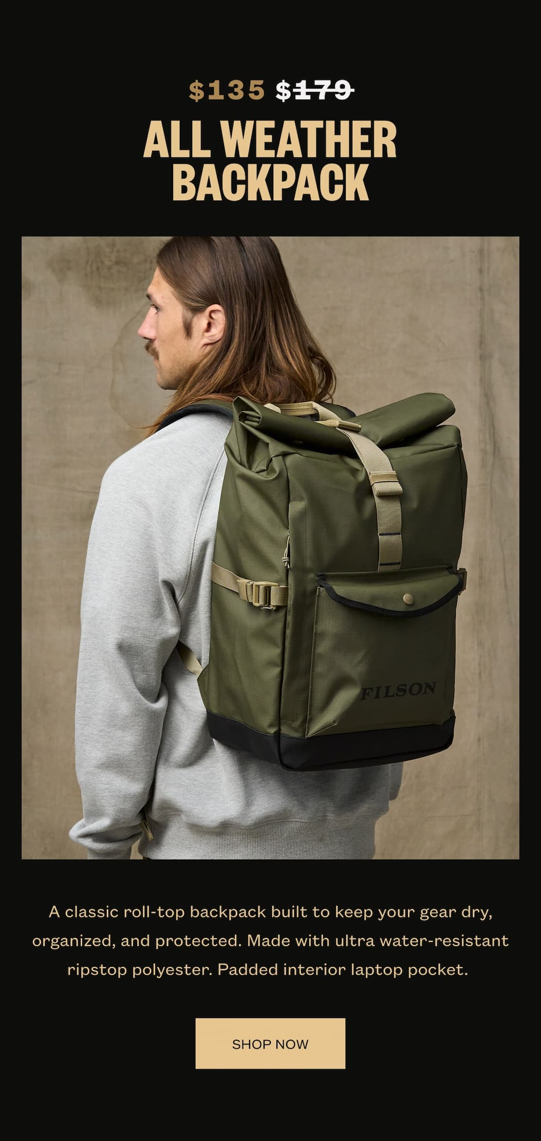 All Weather Backpack 25% Off