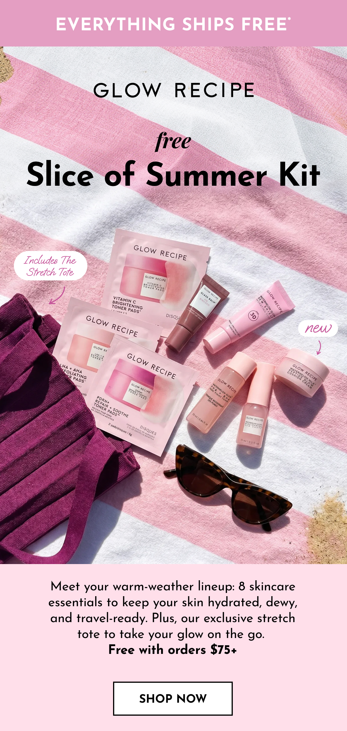 Free 9-piece Slice of Summer Kit with orders $75+