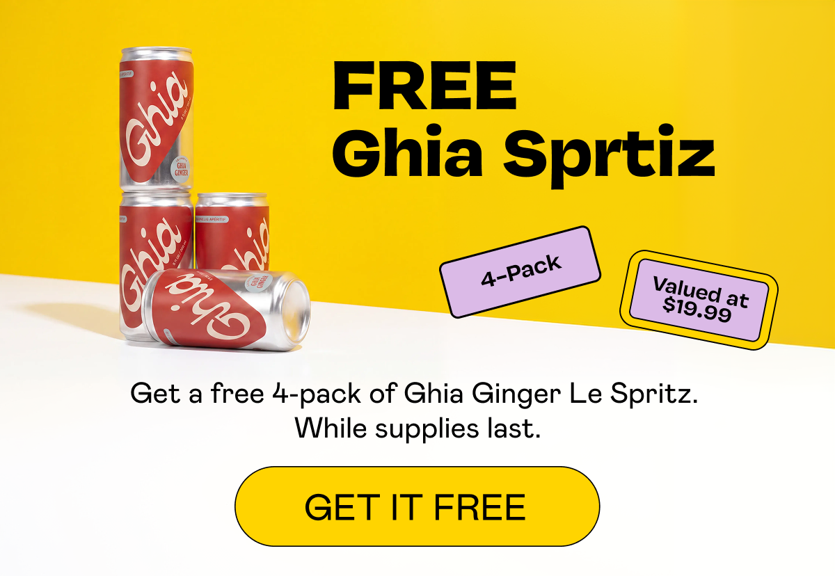 Claim your free Ghia spritz | GET IT FREE