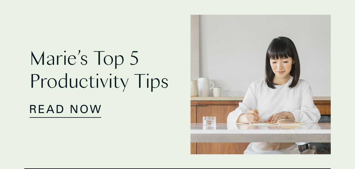 Marie’s Top 5 Productivity Tips 
