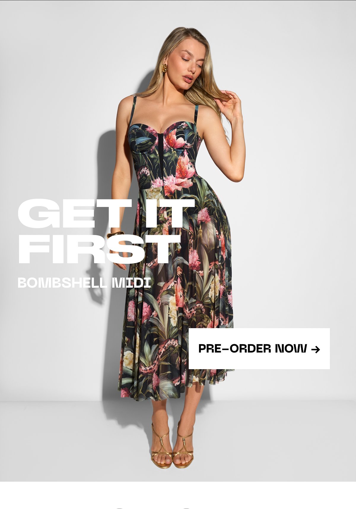 Get it first bombshell midi pre-order now →