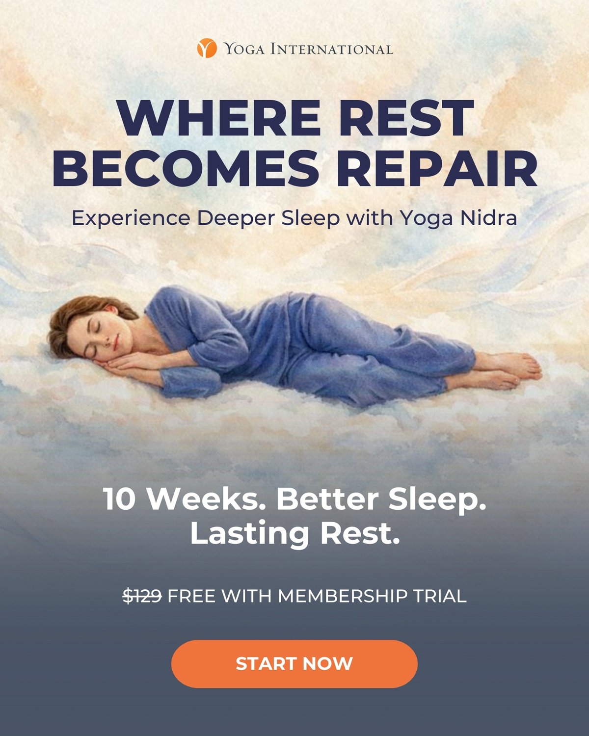 Where Rest Becomes Repair. Experience Deeper Sleep with Yoga Nidra. 