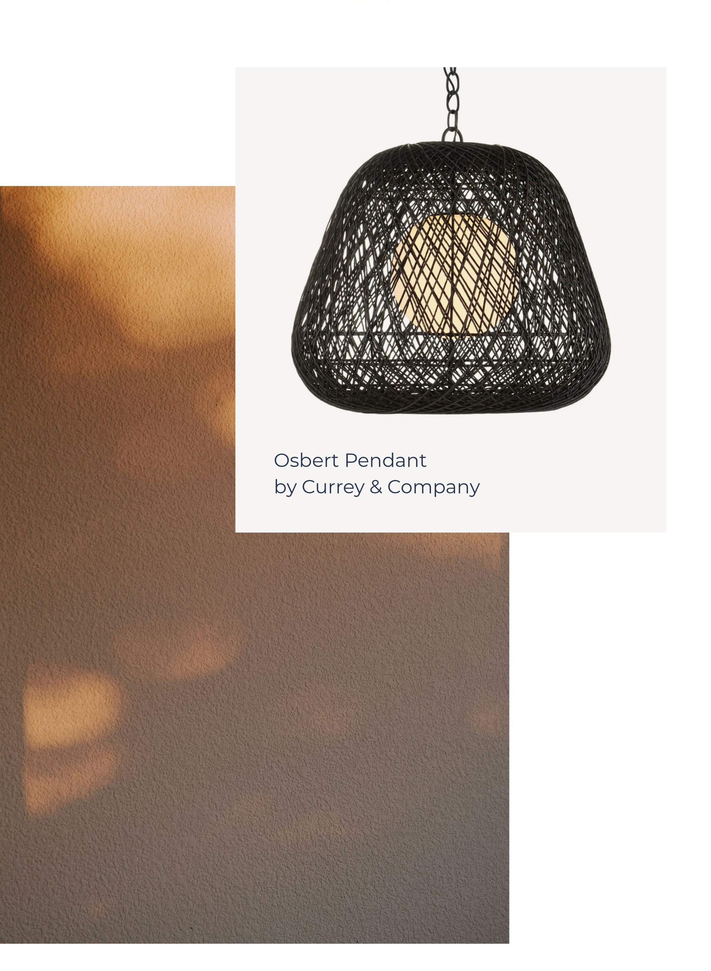 Osbert Pendant by Currey & Company