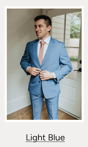 Men's Light Blue Suit, $199