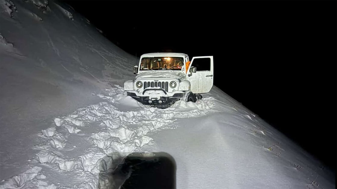 Look at This Jeep Stuck on a Colorado Mountain Pass