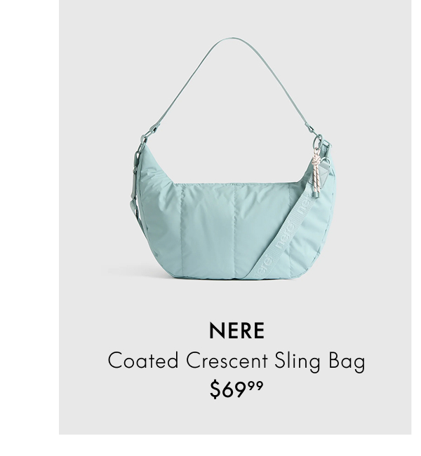 NERE Coated Crescent Sling Bag
