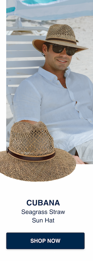 CUBANA Seagrass Straw Sun Hat
