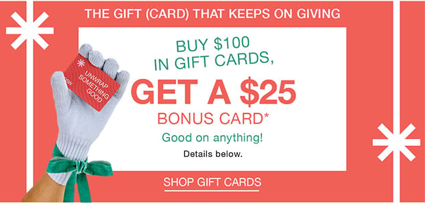 The gift card that keeps on giving -  Shop gift cards