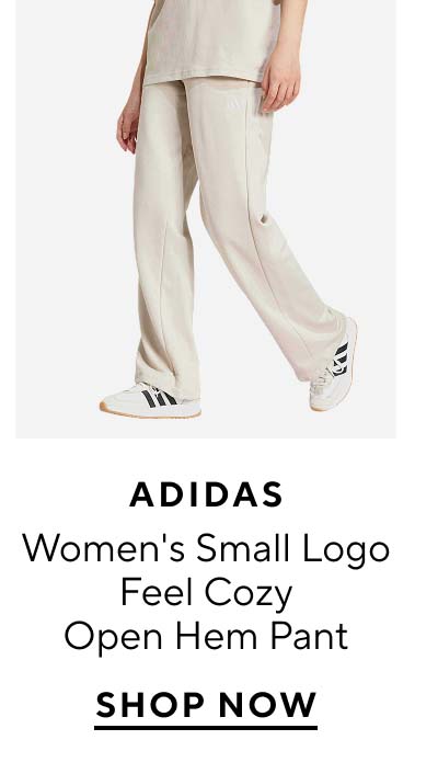 adidas Women's Small Logo Feel Cozy Open Hem Pant