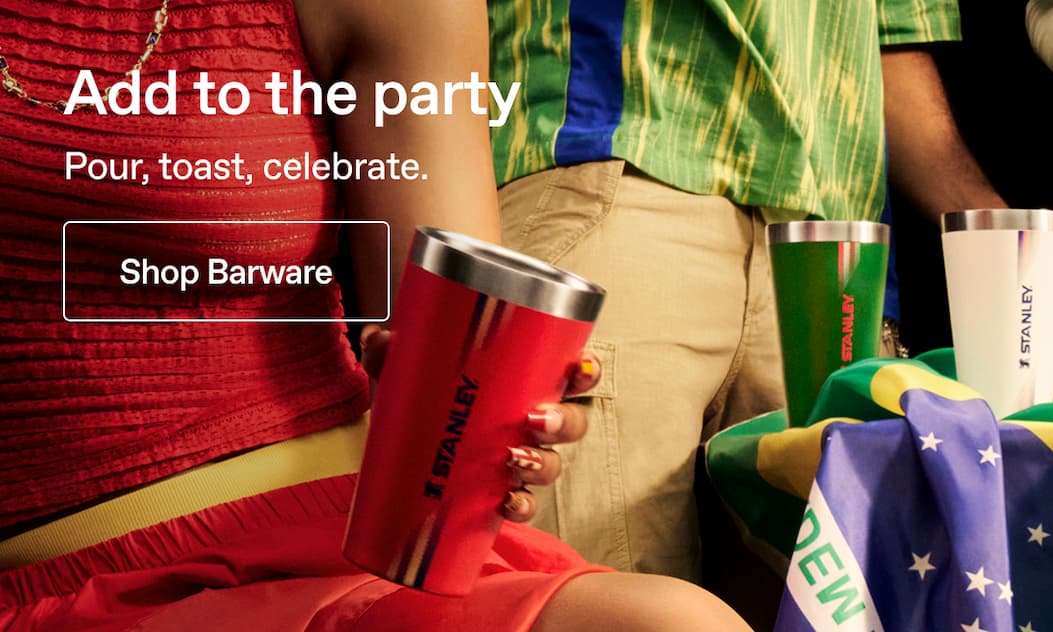 Add to the party. Pour, toast, celebrate. Shop Barware.
