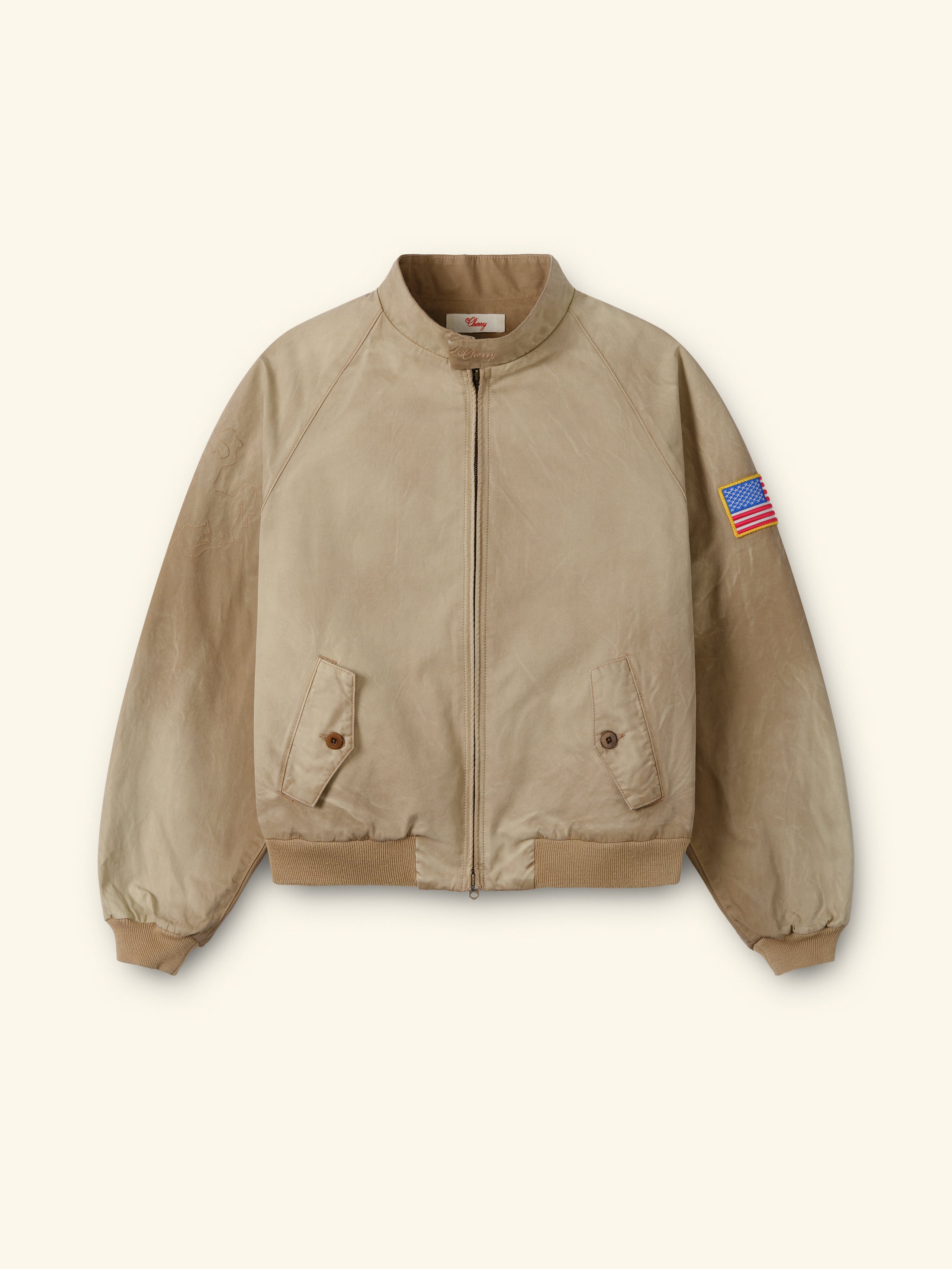Image of Sun Faded Championship Jacket (Tan)