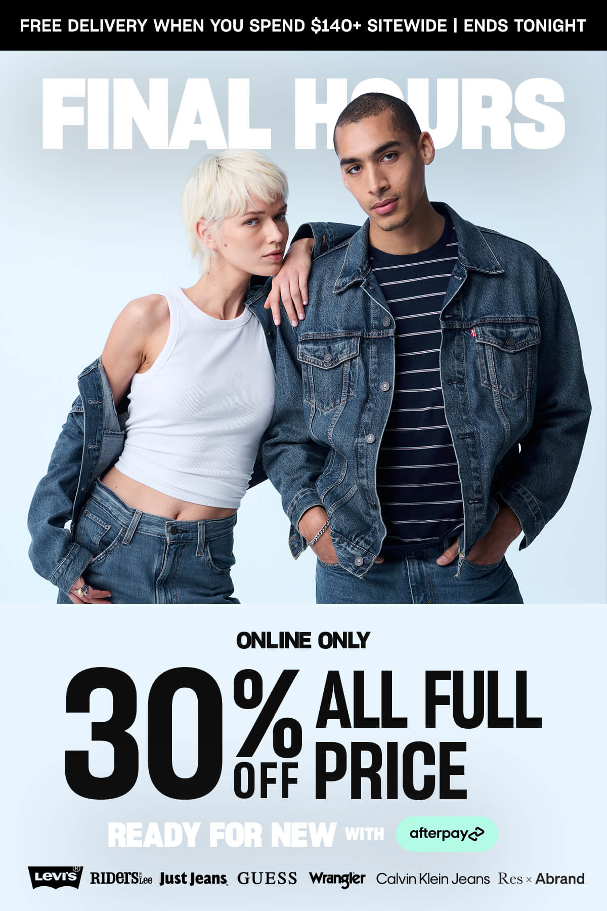 Online only, ends Monday. 30% off all full price.