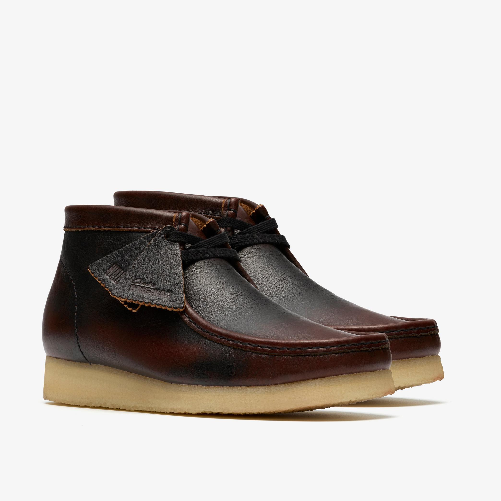 Shop Wallabee Boot Dark Tan Combination