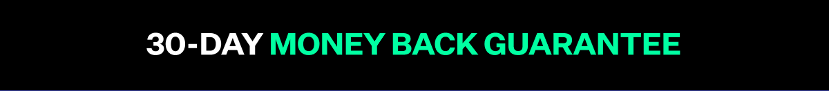 30-day money back guarantee