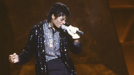 Michael Jackson performs.