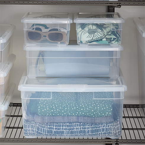 Our Clear Storage Boxes