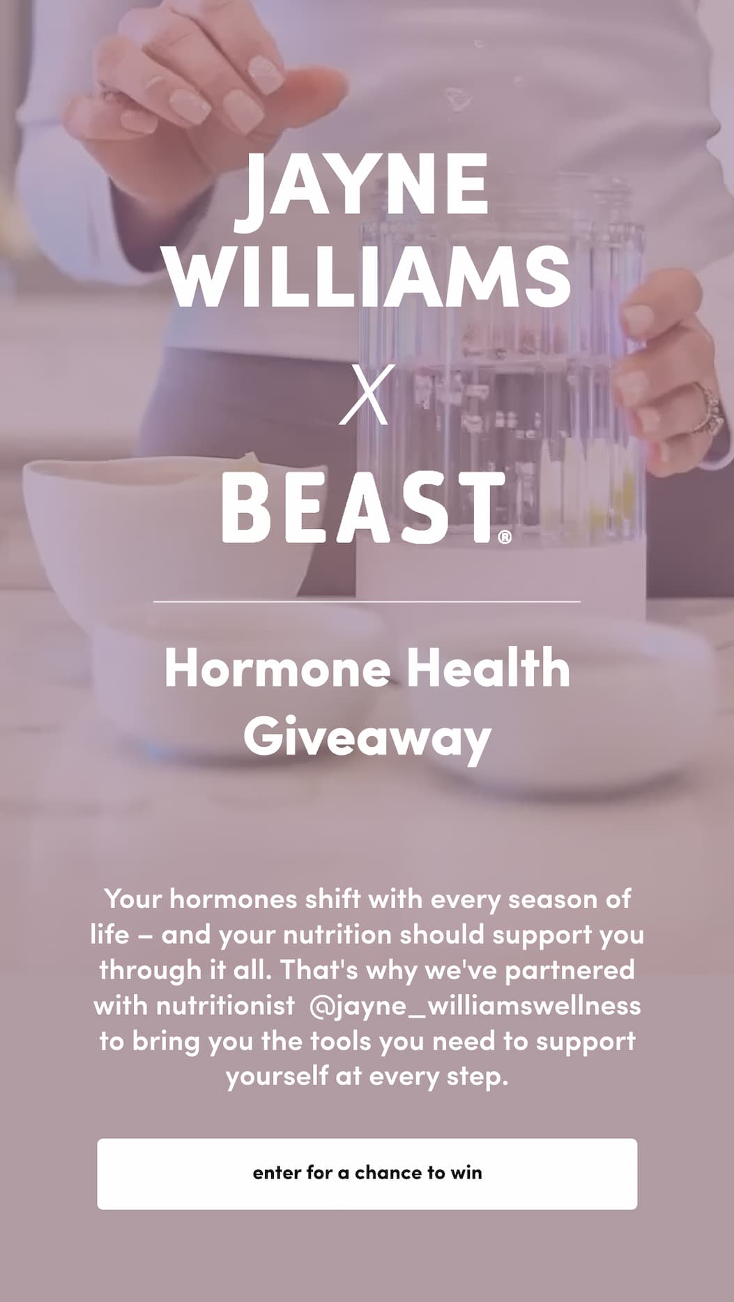 Jayne Williams Hormone Health Giveaway