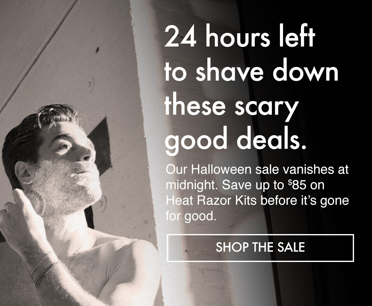 $20 off $100+, $50 off $200+, $75 off Braun. Stacks with bundles + free minis. Halloween never felt so sharp.