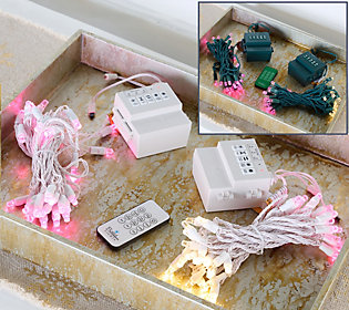 Bethlehem Lights S/2 Color Flip Diamond Lights with Remote