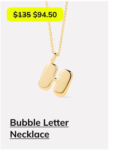 Bubble Letter Necklace