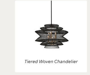 Ashley Luxe Tiered Woven Chandelier