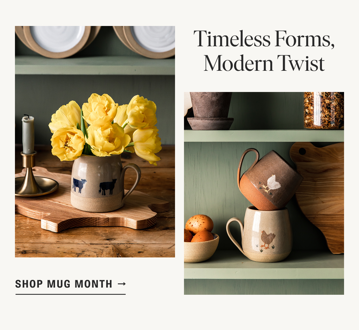 Timeless Forms, Modern Twist: Shop Mug Month
