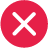 A checkmark icon in a green circle, and an X icon in a red circle.