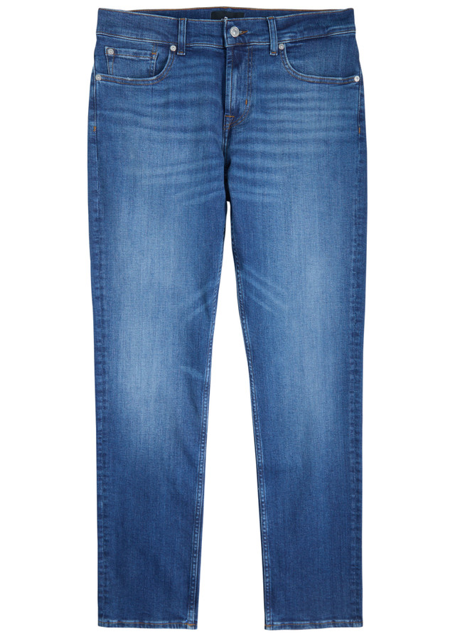 7 FOR ALL MANKIND Slimmy tapered-leg jeans