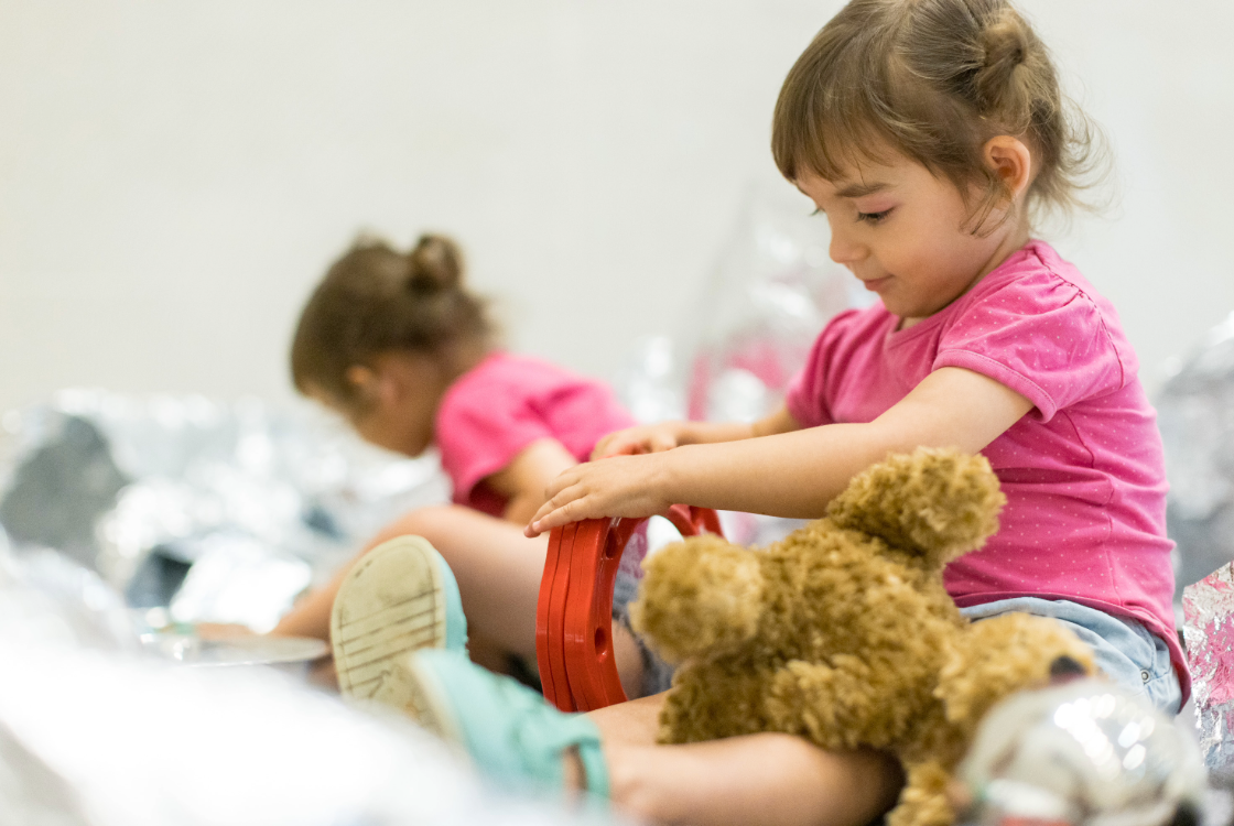 Young visitors at a Little Feet event.