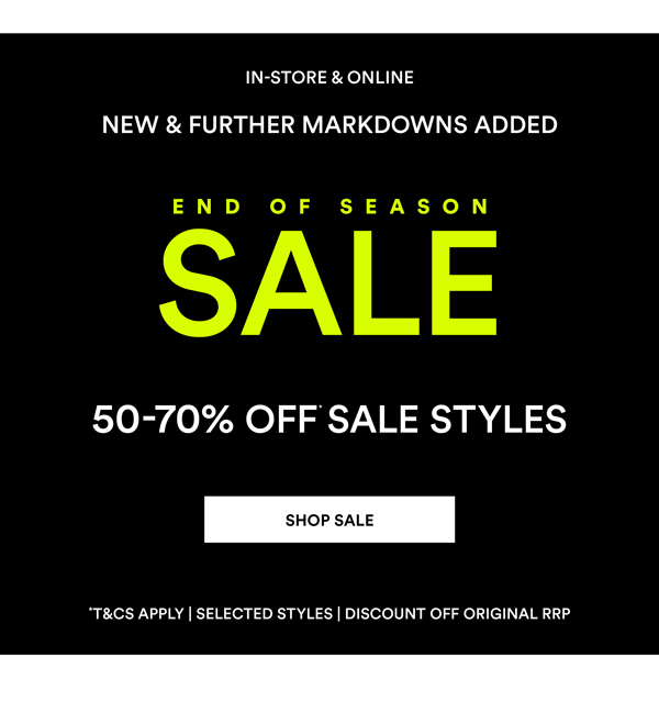 Shop End of Season Sale*