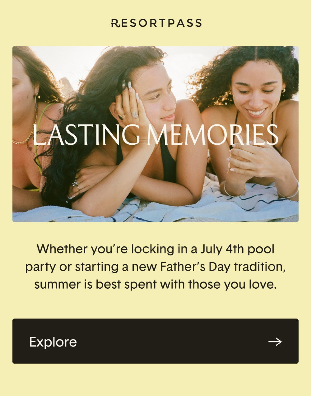 Hello, summer. It's the first day of summer–grab your spot at the pool or beach to kick off the season right.