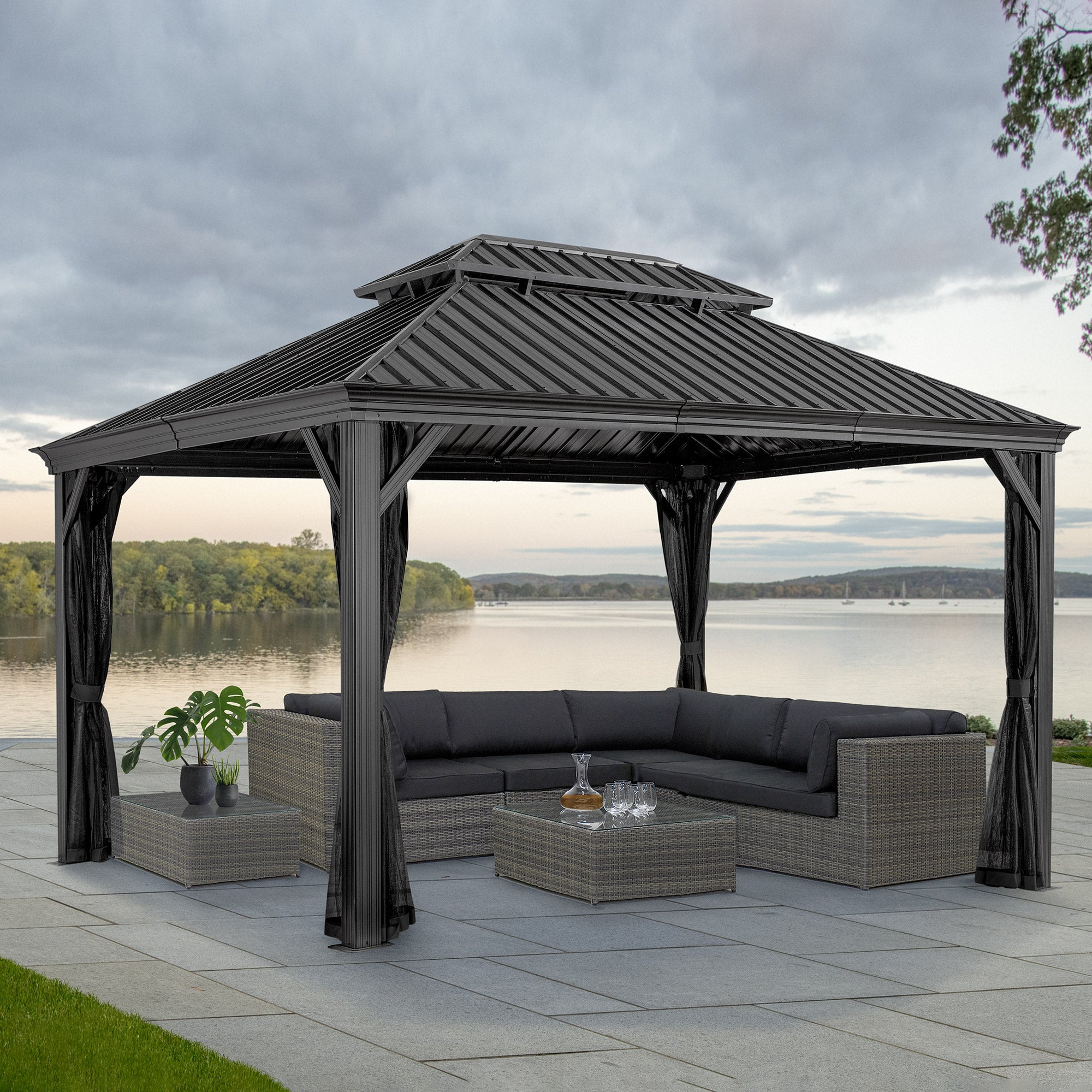Sojag Messina Galvanized Steel Roof Gazebos
